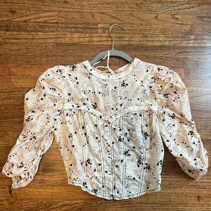 Free People 3/4 Sleeve stop